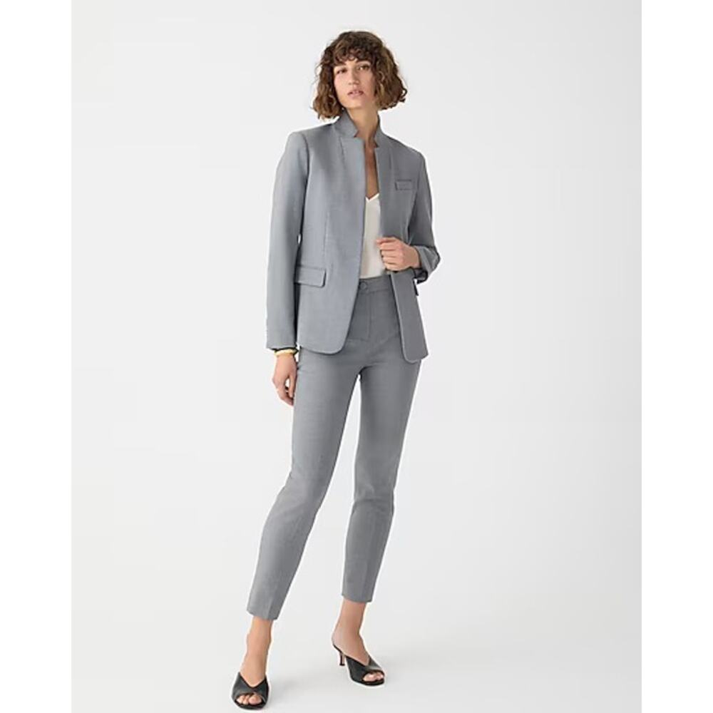 J. Crew Factory Light Gray Cropped Slim Ankle Pants